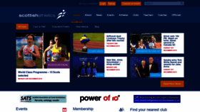 What Scottishathletics.org.uk website looked like in 2019 (4 years ago)