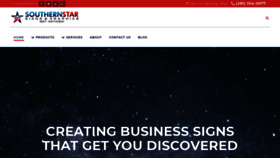 What Southernstarsigns.com website looked like in 2019 (4 years ago)