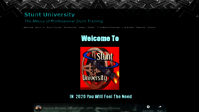 What Stuntuniversity.com website looked like in 2019 (4 years ago)