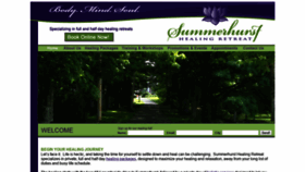 What Summerhursthealing.com website looked like in 2019 (4 years ago)