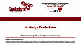 What Snakebyteproductions.com website looked like in 2019 (4 years ago)