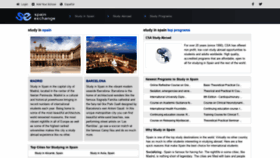 What Spainexchange.com website looked like in 2019 (4 years ago)