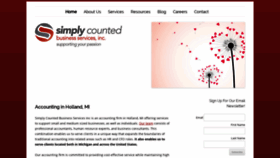 What Simplycounted.com website looked like in 2019 (4 years ago)
