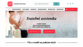 What Svatebniasistentka.cz website looked like in 2019 (4 years ago)