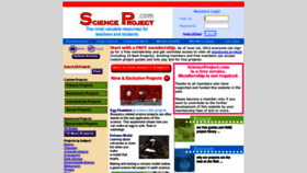 What Scienceproject.com website looked like in 2019 (4 years ago)