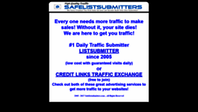 What Safelistsubmitters.com website looked like in 2019 (4 years ago)