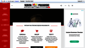 What Sedziapilkarski.pl website looked like in 2019 (4 years ago)