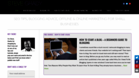 What Stevegrady.org website looked like in 2019 (4 years ago)