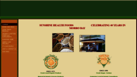 What Sunshinehealthfoods-shinecafe.com website looked like in 2019 (4 years ago)