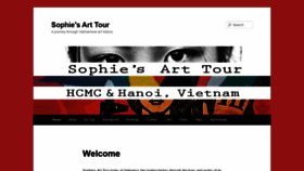 What Sophiesarttour.com website looked like in 2019 (4 years ago)