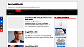 What Sausomecon.com website looked like in 2019 (4 years ago)