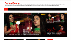 What Sapnadance.com website looked like in 2019 (4 years ago)