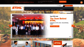 What Stihl.in website looked like in 2019 (4 years ago)