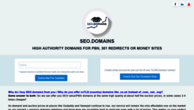 What Seo.domains website looked like in 2019 (4 years ago)