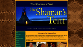 What Shamanstent.com website looked like in 2019 (4 years ago)