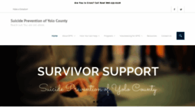 What Suicidepreventionyolocounty.org website looked like in 2019 (4 years ago)