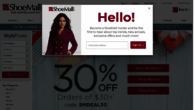 What Shoemall.com website looked like in 2019 (4 years ago)
