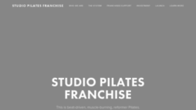 What Studiopilatesfranchise.com website looked like in 2019 (4 years ago)