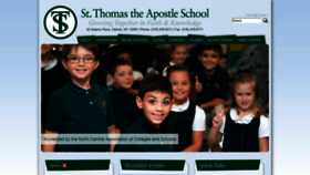 What Stthomas-school.org website looked like in 2019 (4 years ago)