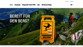 What Sicher-bergwandern.ch website looked like in 2019 (4 years ago)