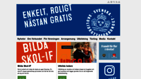 What Skolidrott.se website looked like in 2019 (4 years ago)