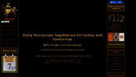 What Sagittarius-horoscopes.com website looked like in 2019 (4 years ago)