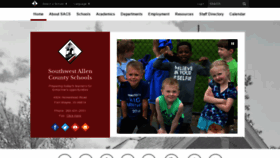 What Sacs.k12.in.us website looked like in 2019 (4 years ago)