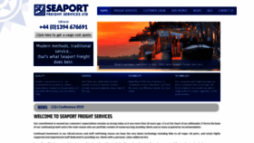 What Seaportfreight.co.uk website looked like in 2019 (4 years ago)