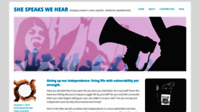 What Shespeakswehear.com website looked like in 2019 (4 years ago)