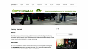What Slowottawa.ca website looked like in 2019 (4 years ago)