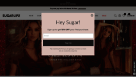 What Sugarlips.com website looked like in 2019 (4 years ago)