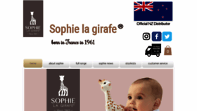 What Sophiethegiraffe.net.nz website looked like in 2019 (5 years ago)