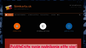 What Simkarta.sk website looked like in 2019 (4 years ago)