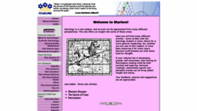What Starlore.org website looked like in 2019 (4 years ago)