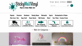 What Stickywallvinyl.com website looked like in 2019 (4 years ago)