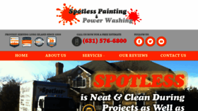 What Spotlesspaint.com website looked like in 2019 (4 years ago)