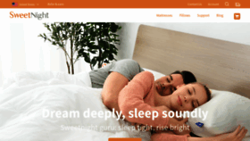 What Sweetnight.com website looked like in 2019 (4 years ago)