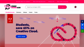 What Studentdiscount.co.uk website looked like in 2019 (4 years ago)