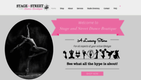 What Stageandstreetdance.com website looked like in 2019 (4 years ago)