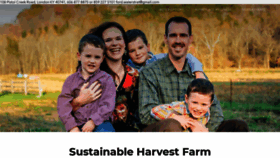 What Sustainableharvestfarm.com website looked like in 2019 (4 years ago)