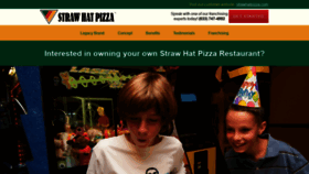 What Strawhatpizzafranchising.com website looked like in 2019 (4 years ago)