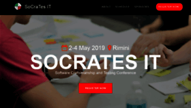 What Socrates-conference.it website looked like in 2019 (4 years ago)