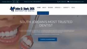 What Starkdentistry.com website looked like in 2019 (4 years ago)