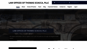 What Sciaccalaw.com website looked like in 2019 (4 years ago)