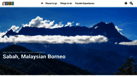 What Sabahtourism.com website looked like in 2019 (4 years ago)