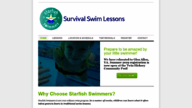 What Starfishswimmers.com website looked like in 2019 (4 years ago)