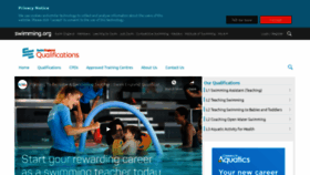 What Swimenglandqualifications.com website looked like in 2019 (4 years ago)