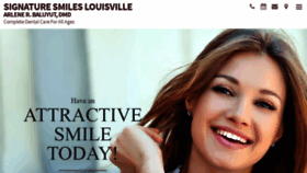 What Signaturesmileslouisville.com website looked like in 2019 (4 years ago)