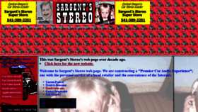 What Sargentstereo.com website looked like in 2019 (4 years ago)