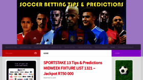 What Soccerbettingtipsandpredictions.com website looked like in 2019 (4 years ago)